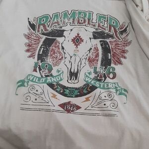 Adult Western Graphic Tee - White